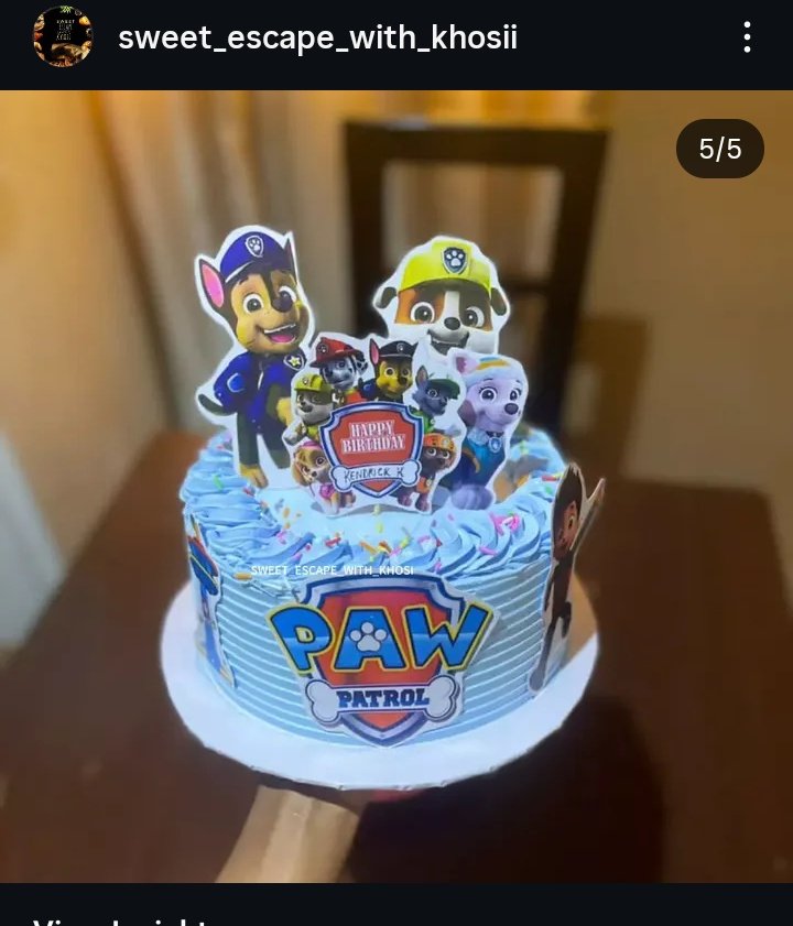 She_Is_Khosi's tweet photo. Happy sunday X family🥹💙
Please put a smile on a kid's face today.🥹💙

Price~25,000
Size~8"1 layer
Location~Jos,State low_cost 

#Sweet_escape_with_khosi 
#kidscake 
#cakesinjos 
#joscakevendor
#pawpatrolthemedcake https://t.co/WWn3Yo0s7x