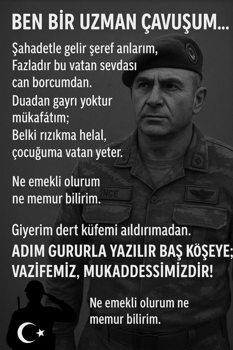 Gazetecilik, sorumluluk ister; kelimenin gücüyle yıkmak değil, bilinçle aydınlatmak sanatıdır. Ancak sen <a href="/Yilmaz_Ozdill/">Yılmaz ÖZDİL</a>, araştırmadan konuşarak, onuruyla yaşayan binlerce #UzmanÇavuş’u küçümsemeye kalktın. “Teskeresini bırakan uzman çavuş” ifaden, sadece bilgi eksikliğini değil,
