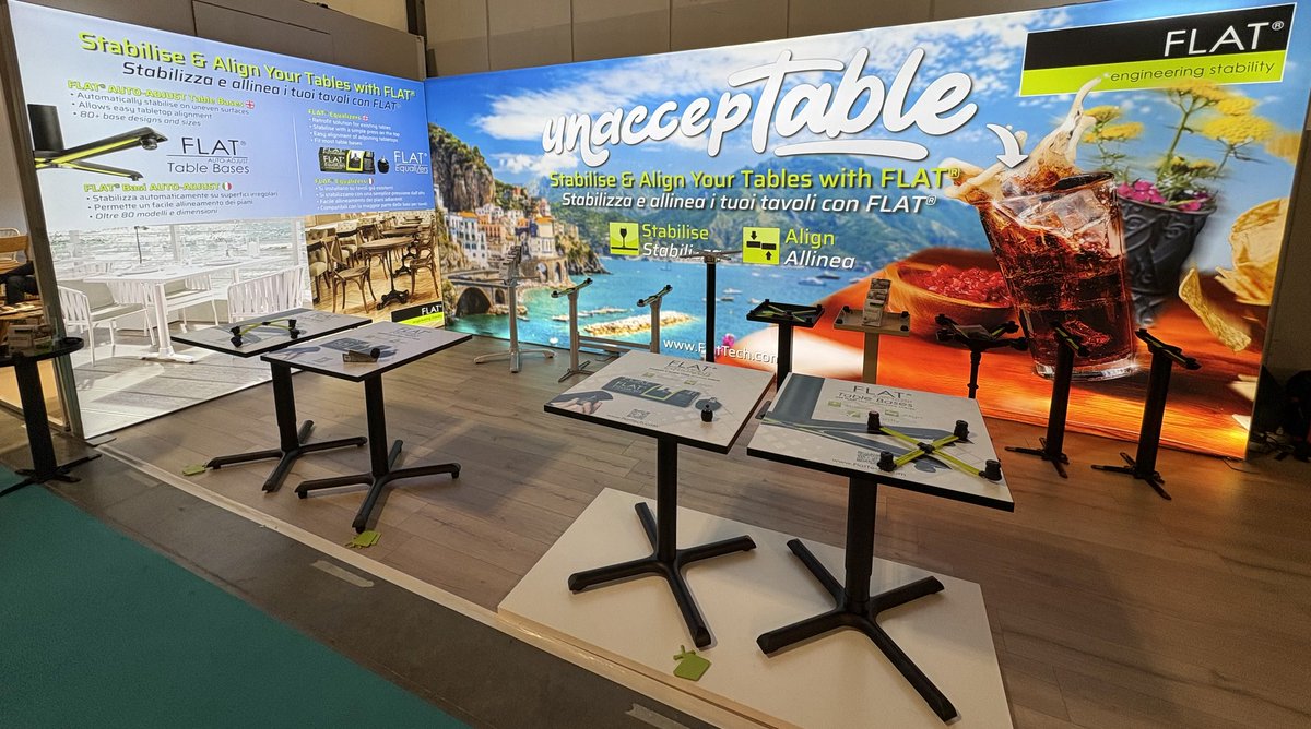 We’ve had a fantastic couple of days at HOST Milano and we’re all set for another busy day - come and see what’s new with FLAT in Hall 11, booth P67.

#FlatTech #HOSTMilano