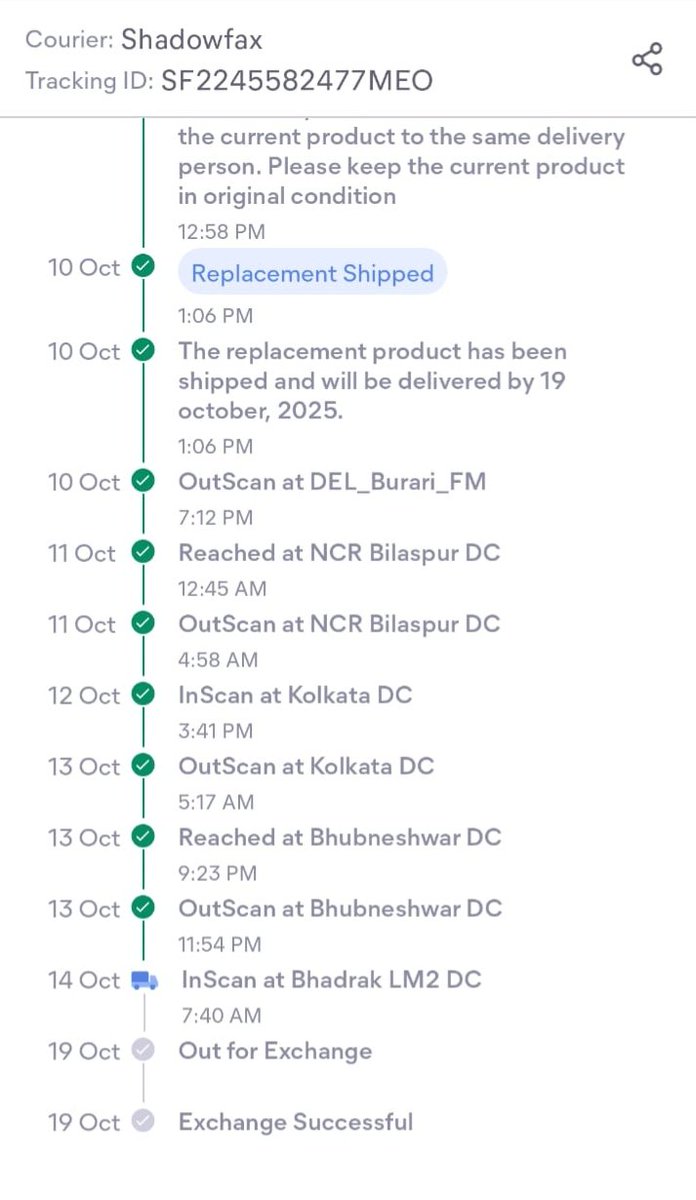 imvickyyyyyy's tweet photo. @Meesho_Official can you pls expedite the delivery process? You have to enable more hubs in every pin code for a faster delivery. https://t.co/R8iIFVZbUo