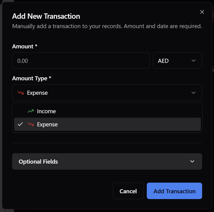 HaroonAlMansoor's tweet image. I haven&apos;t started budgeting but have fixed and improved many things.

You can now categorize transactions as expenses or income for future analytics.

The transaction menu is now cleaner and more user-friendly.

Hisba.ae

#AI #DubaiFinance #BudgetingSoftware…