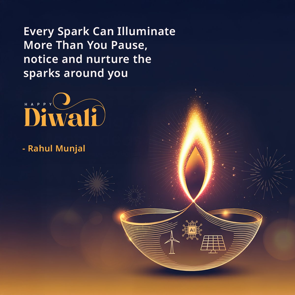 Every spark has the power to inspire and transform.
This Diwali, I’m celebrating the moments and ideas that move us forward, one quiet light at a time.
Here’s to noticing them, nurturing them, and carrying their light forward.
Wishing everyone a Diwali full of light, optimism,