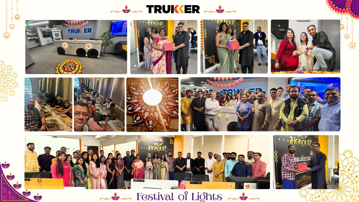 #Diwali at <a href="/TruKKerTech/">TruKKer تركر</a> wasn’t just about celebrating ethnic and diversity, it was about unity across borders.  From the UAE to India, we celebrated culture, community &amp; joy beyond the hustle.  Here’s to lighting up every lane with purpose &amp; positivity. #Diwali2025 #HappyDiwali