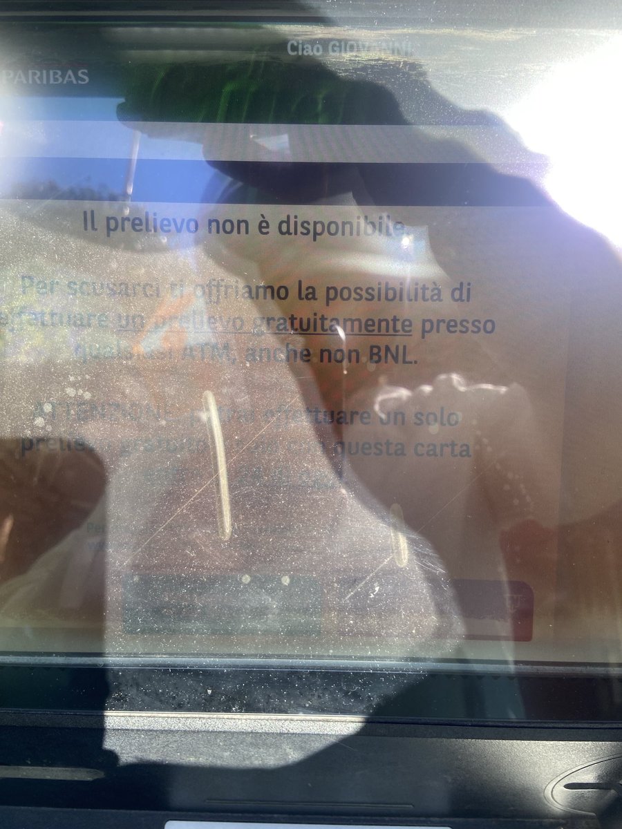 Oramai è una consuetudine! ⁦<a href="/InteBNLdItalia/">Internazionali BNL d'Italia</a>⁩ ⁦<a href="/BNL_PR/">BNL BNP Paribas Media Relations</a>⁩ ⁦<a href="/InteBNLdItalia/">Internazionali BNL d'Italia</a>⁩ come sempre non funzionante! Un servizio pagato inutilizzabile! #TorreAnnunziata