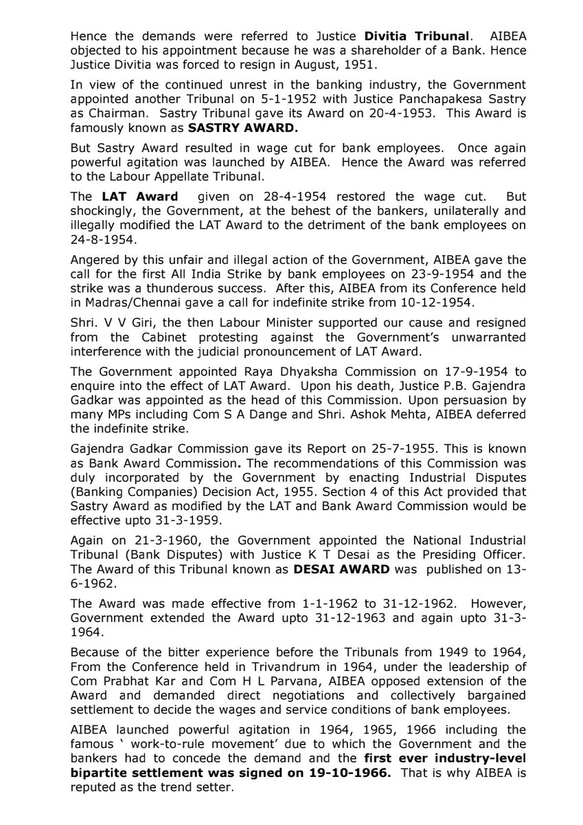 ChVenkatachalam's tweet photo. 19th October, 1966 - Historic day 19-10-2025 1st ever pan-India Bipartite Settlement achieved Right to collective bargaining secured
#AIBEA
#Bipartite
#Bilateralism https://t.co/WDridbQziJ