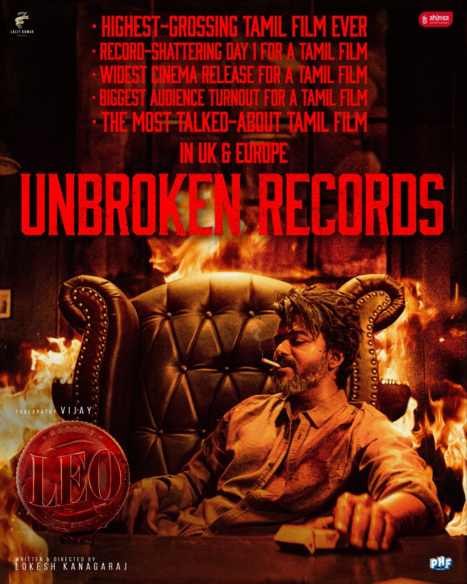 ahimsafilms's tweet image. Since 2023, the crown has never moved. #LEO and Thalapathy — still the benchmark.