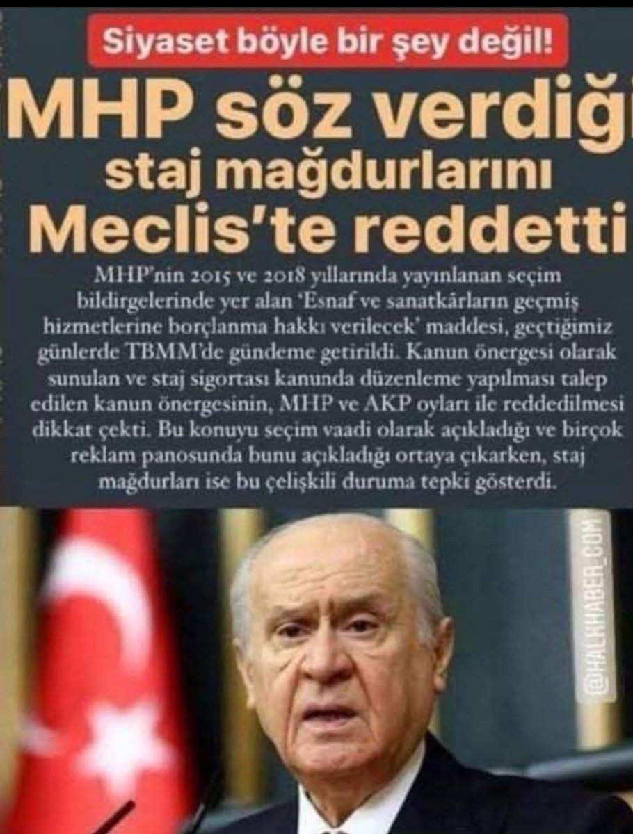 Asrın mağduriyetini  yaşayan Stajer ve Çıraklara hakları neden verilmedi 
Söz verende sözünü tutmuyor
<a href="/SedaSelek1/">Seda Selek</a>
<a href="/ipekkozbey/">İpek Özbey</a>
<a href="/KalecikGulden/">Gülden Kalecik</a>
<a href="/akdemircigdem/">Çiğdem Akdemir 🌟 🌙</a> 
<a href="/buketguler/">Buket Güler Ozan</a>
<a href="/BegumCamli/">Begum Camli</a>
<a href="/EbruBaki/">Ebru Baki</a>
Bu Dert Hepimizin 
#StajÇıraklıkSigortaBaşlangıcıOlsun