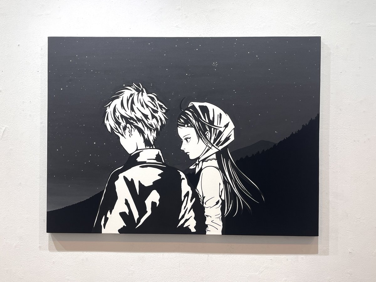 須藤はる奈 さん 原画 JUNE 300*500*35mm キャンバスにアクリル sold