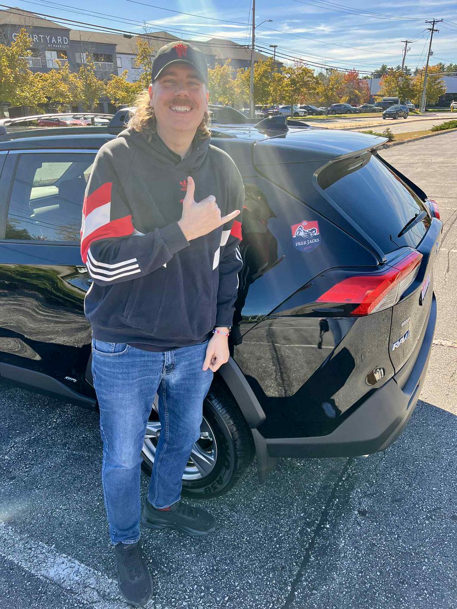 Phil transferred his <a href="/NEFreeJacks/">New England Free Jacks</a> car magnet to his new car. ABR. Always Be Representing. 🏉🐎🇺🇸🛡🛡🛡
#HUZZAH