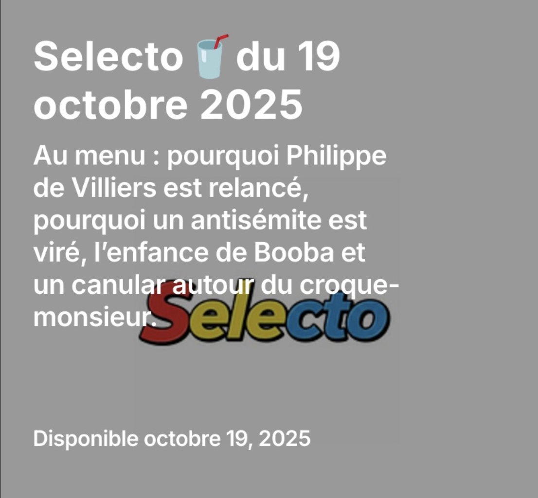 Ça y est : vous l'attendiez, la voici ! Une nouvelle sélection d'articles, de sujets et de podcast rien que pour vous 🫡 Bonne lecture, et vivement dimanche prochain... 👋 Par <a href="/beauantoine/">Antoine Beau</a> <a href="/ismael__bine/">Ismaël Bine</a> <a href="/t_guichard/">Thomas Guichard</a> et <a href="/martinzubzub/">Martin Zuber</a>   open.substack.com/pub/selectonew…