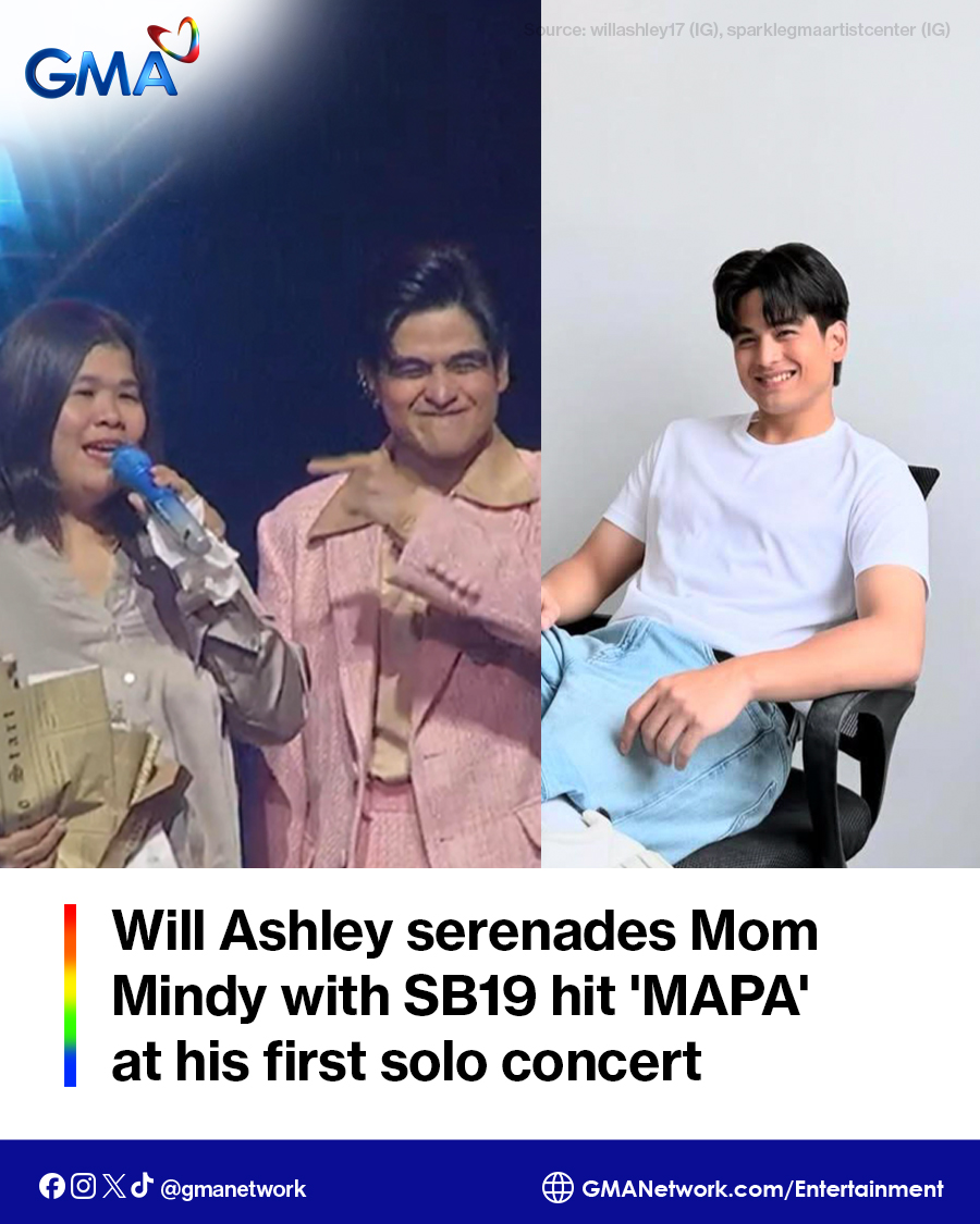 gmanetwork's tweet image. THE NATION&apos;S SON 🥹❤️

Sweet na sweet na hinarana ni Will Ashley ang kanyang Mommy Mindy ng hit na kanta ng SB19 na pinamagatang &quot;MAPA.&quot;

Basahing ang buong istorya sa link sa aming bio.