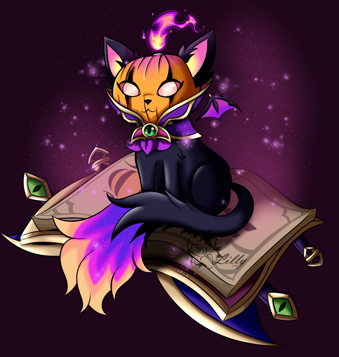 VampLilly97's tweet photo. Pierwszy Halloweenowy arcik w tym roku - Bewitching Yuumi z lola :3 https://t.co/oKSw7SXtqF