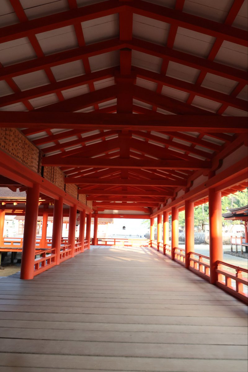 朝イチの厳島神社は三連休中日でも割と落ち着いていたよー。（10月12日）
