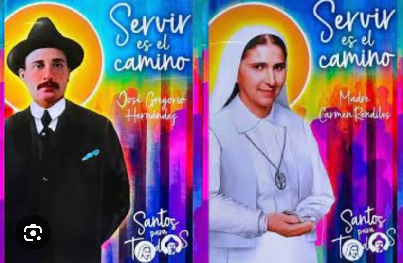 Acta de canonización para un pueblo en exilio
                   A los Santos José Gregorio y Madre Carmen
 
Hoy no canonizan a dos nombres,
sino a un país entero.
No basta decir José Gregorio Hernández,
no basta pronunciar Madre Carmen Rendiles
como si fuesen solamente