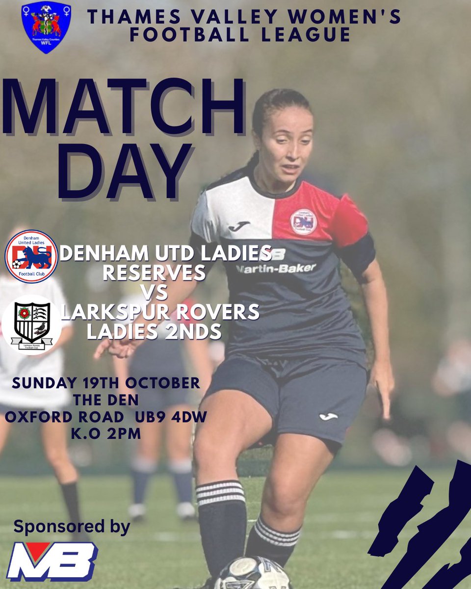 Reserves | Matchday 

Head down to The Den this afternoon and support our Reserves in their local derby against Larkspur Rovers Ladies 2nds.

Good luck Ladies 

⏰️ K.O 2pm