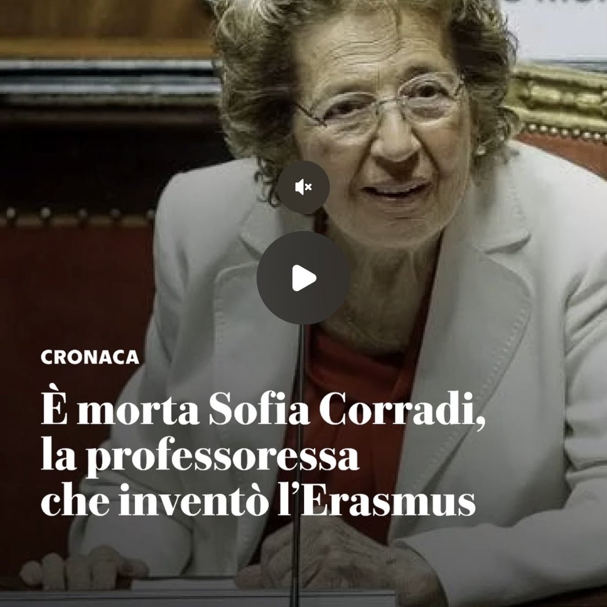 📚 Gracias, Sofia Corradi. La mujer que cambió la educación europea.

Hoy ha fallecido Sofia Corradi, la profesora italiana que soñó —y logró— algo que transformó la vida de millones de jóvenes: el programa Erasmus.

Su idea era simple y revolucionaria: que los estudiantes