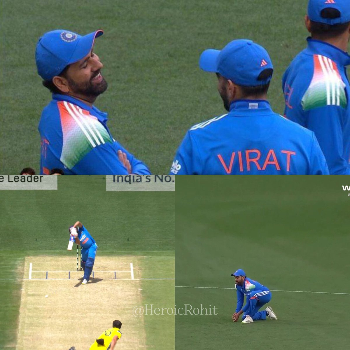 Enjoying Rohit's every boundary,catch &amp; every moment on ground it means a lot. ❤️