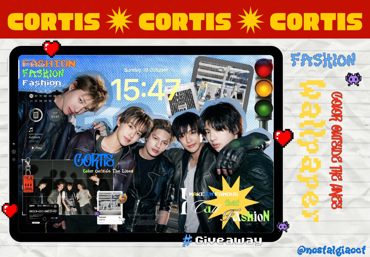 nostalgiaoct's tweet image. 𝒢iveAway — © CORTiS
I pad wallpaper ‘ FaSHioN 🍟 𓈒⠀ ⁺ ⠀.⠀
ⓘ pls kindly 𝓇t & fav before use !
for personal use only ( not for commercial use ! ) 🧢🍋🚦🗯
📎 : drive.google.com/drive/folders/…
#แจกpng #แจกไฟล์png #แจกwallpaper #cortis