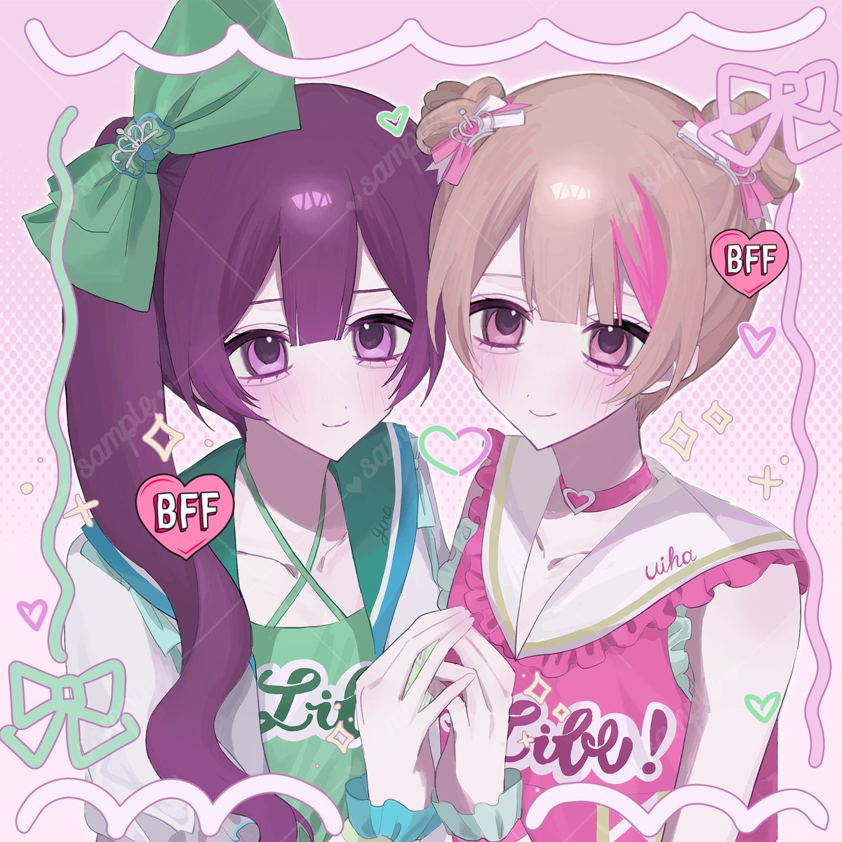 アイドルパロコテ同🐷💚🐱🩷