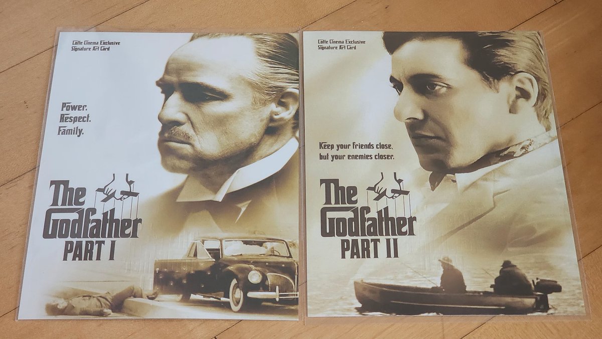 #대부2 재개봉 포스터와 아트카드
이번 대부 1,2 아트카드 아버지와 아들의 멋진 카리스마 최고다