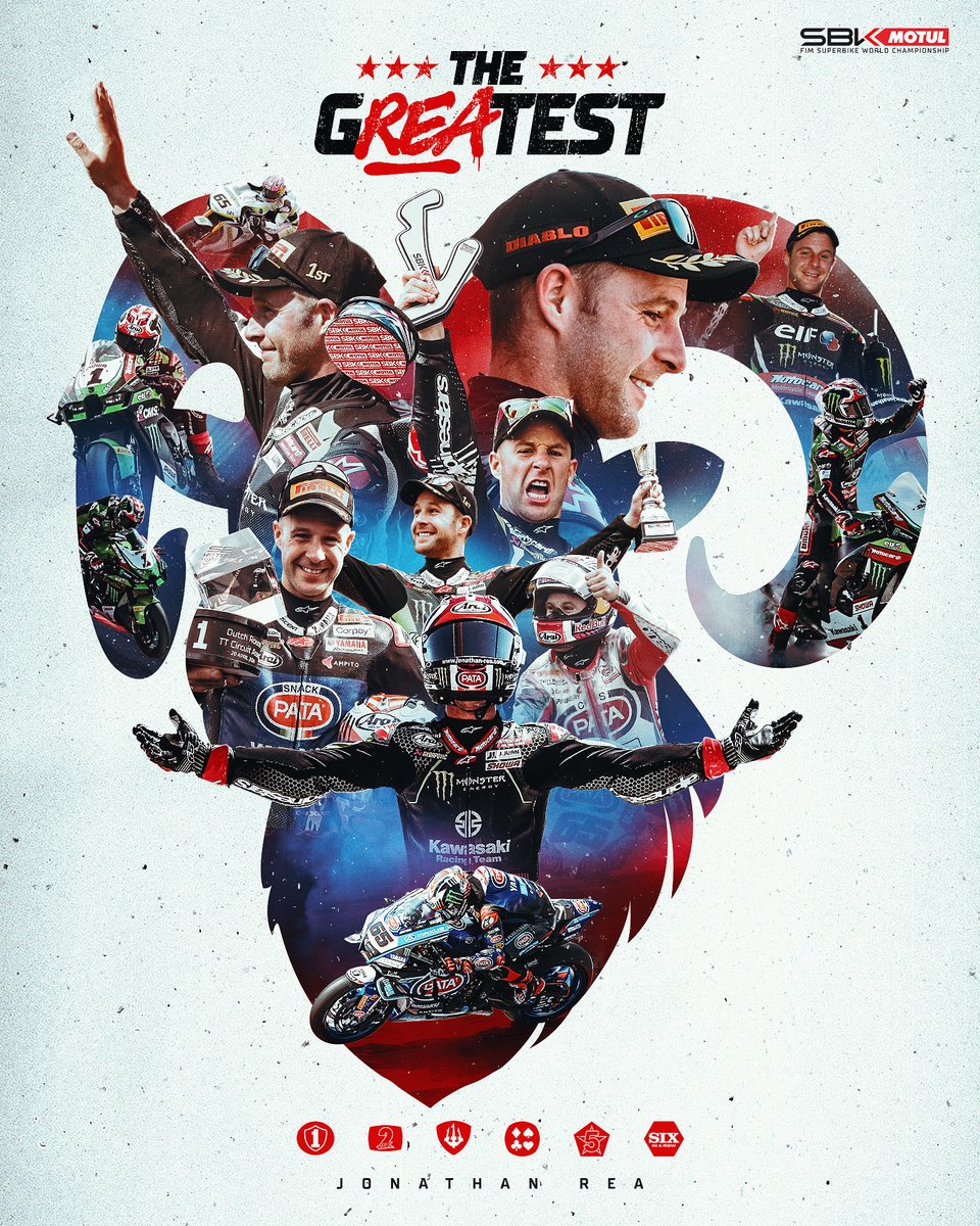 WorldSBK's tweet image. Simply THE G.O.A.T. 🐐💫 

Thank you for all the memories, @jonathanrea — it won’t be the same without you on the grid for Race 2 💙

#SpanishWorldSBK 🇪🇸 #thegREAtest