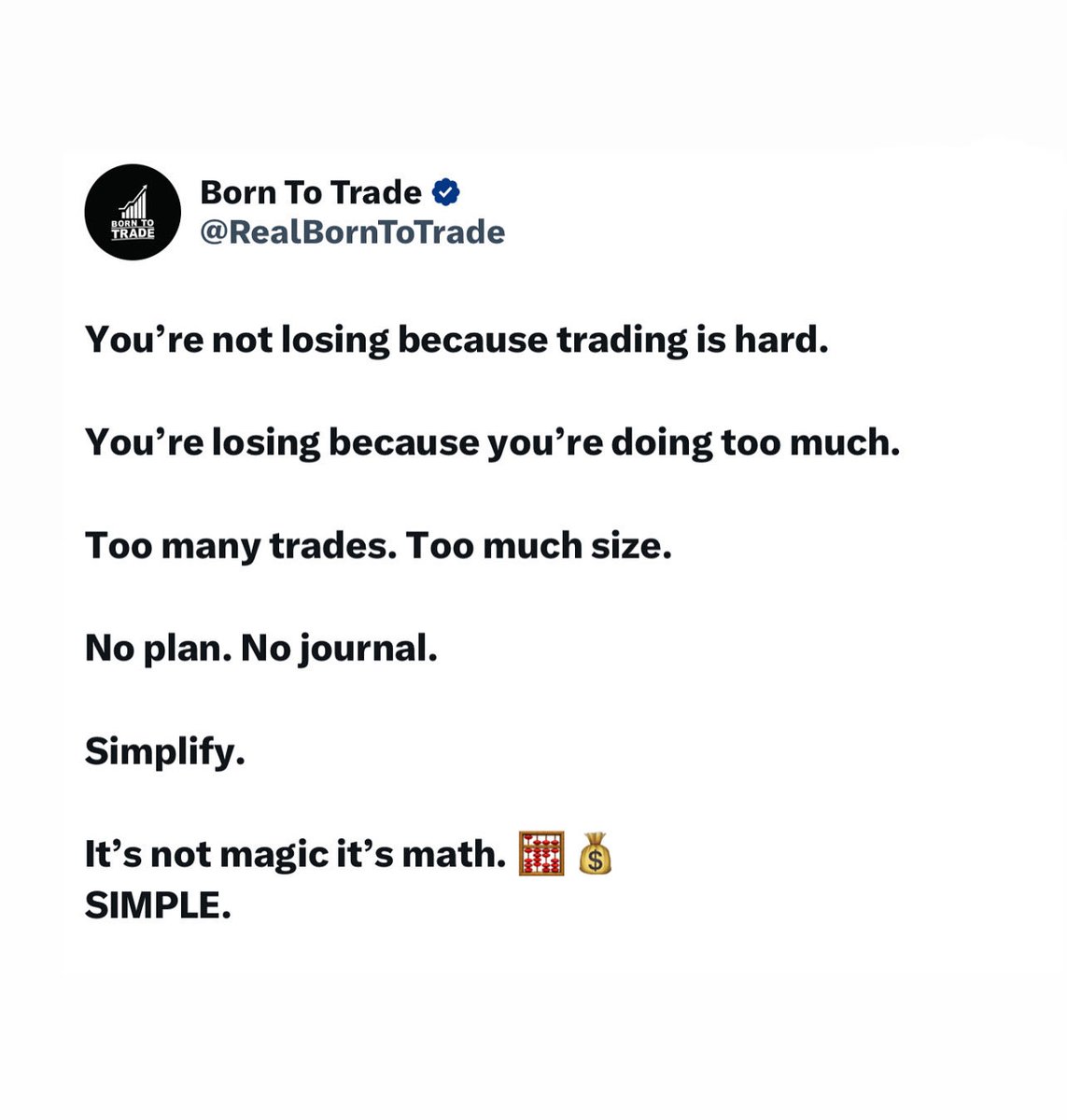 Born To Trade tweet media