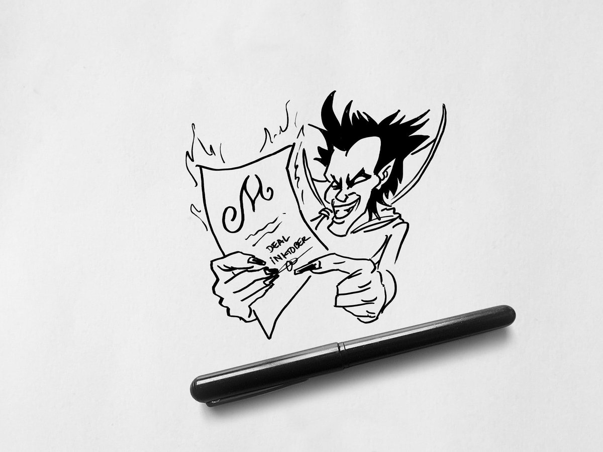 UNDERCOVERCOMI's tweet photo. INKTOBER โ DAY 18 : DEAL
#deal #Mephisto #inktoberdeal
@inktober #funnysketch #marvelcomics #masktober #marveltober #inktober2025 https://t.co/eWwjYHcq1k
