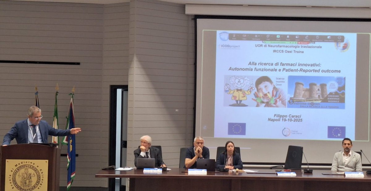 A Great Thanks to the Italian DS Task Force and this Round Table where we have had the opportunity to discuss with DS associations about Innovative drugs and Autonomy fir DS!! #Icodproject #DSTaskForce #IMIM #aelis #EuropeanUnion