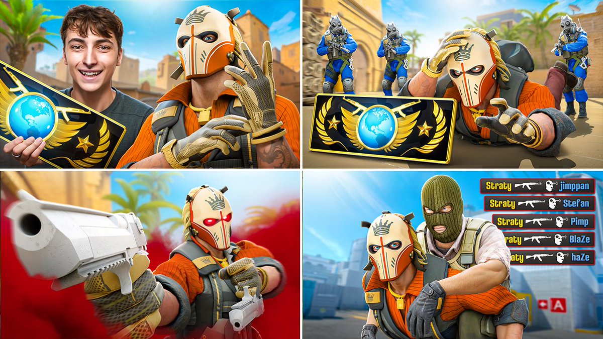 Tomori_DZN's tweet image. 4 thumbnails for a NEW client✨
What do you think about the colors, shadows, and overall composition?
#CSGO #CS2 #gamingart #artwork #thumbnail