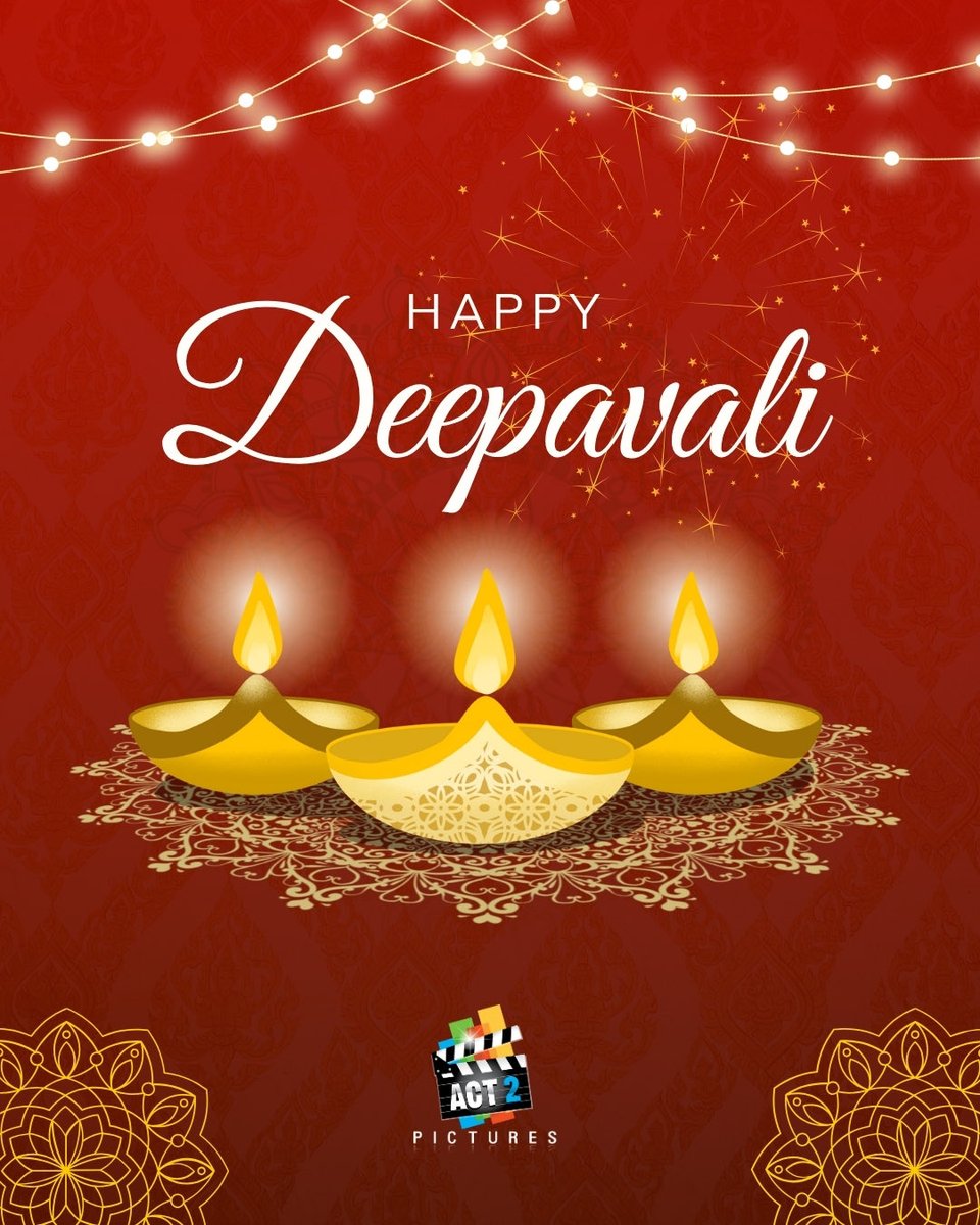 Act 2 Pictures wishes everyone a blessed Deepavali filled with light, laughter, and love. 🪔✨