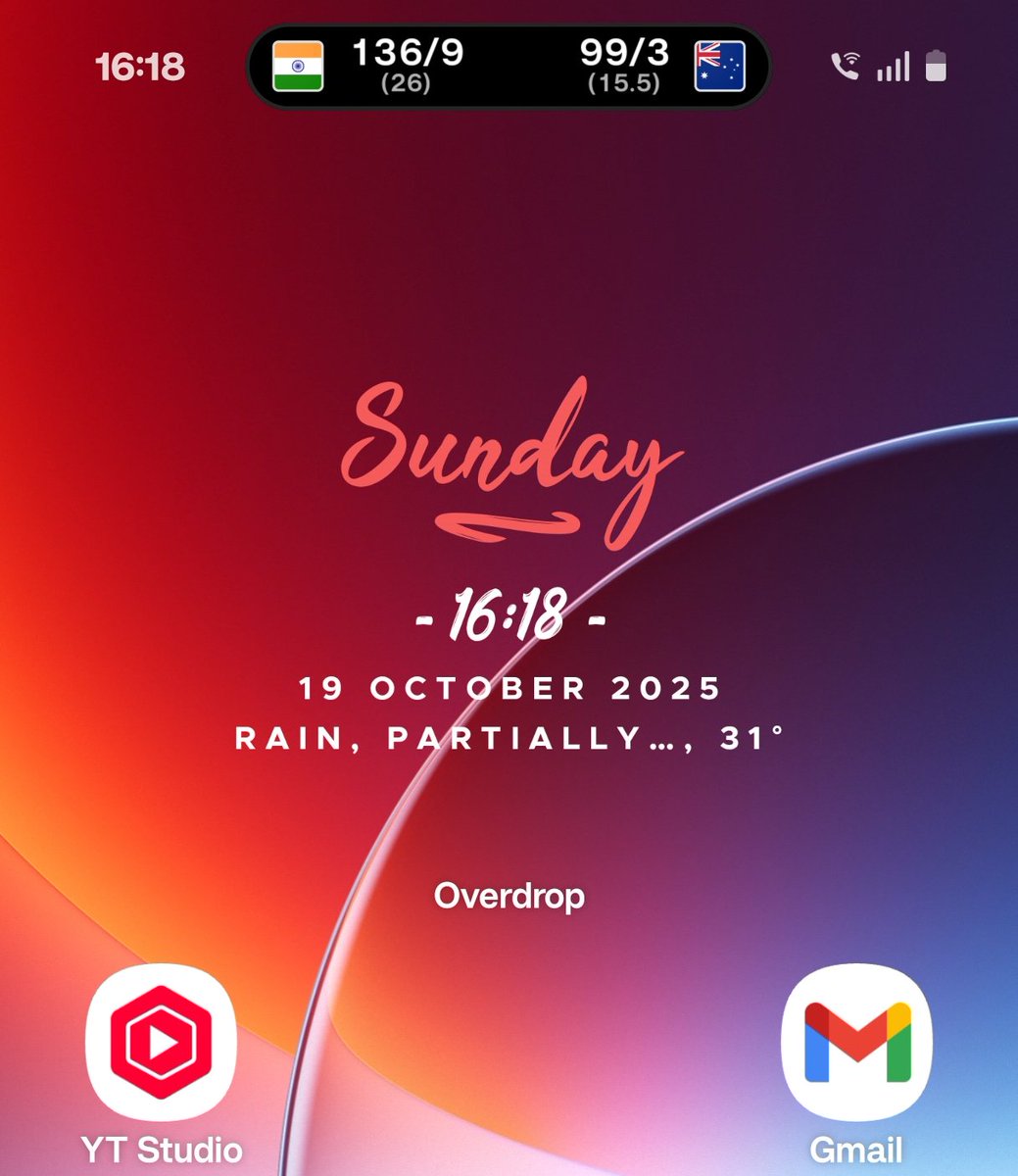 nirmaltv's tweet image. This is a nice implementation on Oxygen OS 16.
#livealerts #OxygenOS16