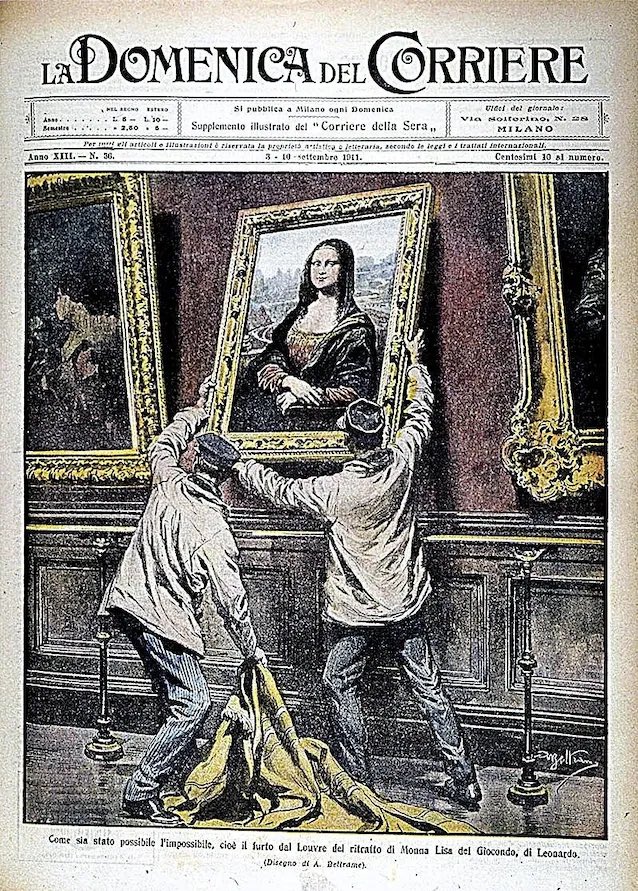 Ma quindi la Gioconda niente? #louvre #gioconda #rapina #italia