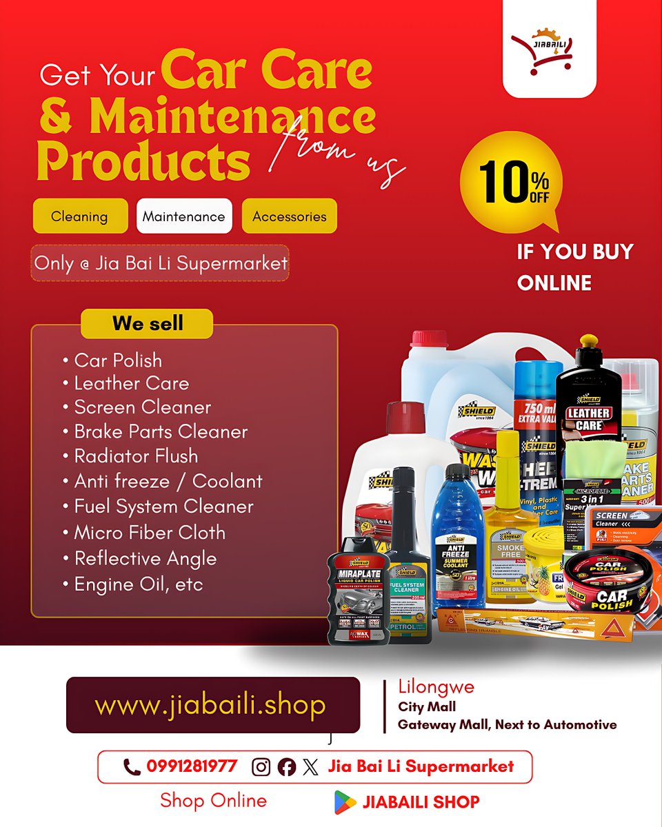 jiabailishop's tweet photo. Get the best Car Care &amp; Maintenance Products.
All at 10% discount on https://t.co/5qri9qilVc or get our app on play store. https://t.co/qc6vUW9Z9a