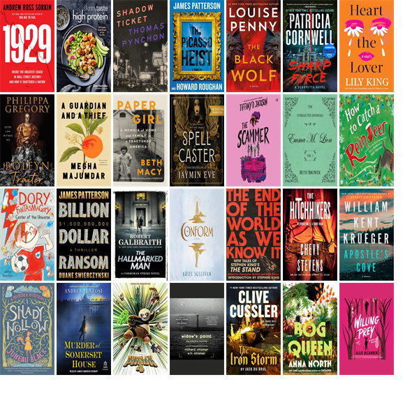 This week the Newbury Town Library has 179 new books and two new movies.  New items include 1929, Skinnytaste High Protein, Shadow Ticket, The Picasso Heist, The Black Wolf, Spy School Blackout, Sharp Force, Heart the Lover, Paper Girl, and Boleyn Traitor. wowbrary.org/nu.aspx?p=1684…
