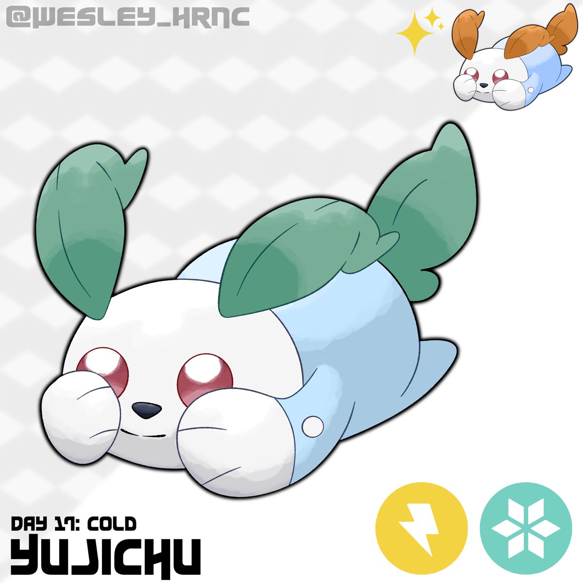 hrnc_wesley's tweet photo. #faketober2025 Day 17 Cold 
The BunnyFreeze Pokemon 🐰❄️

#fakemon #Pokemon 
@cursedeya https://t.co/0Ftx7EHSWG