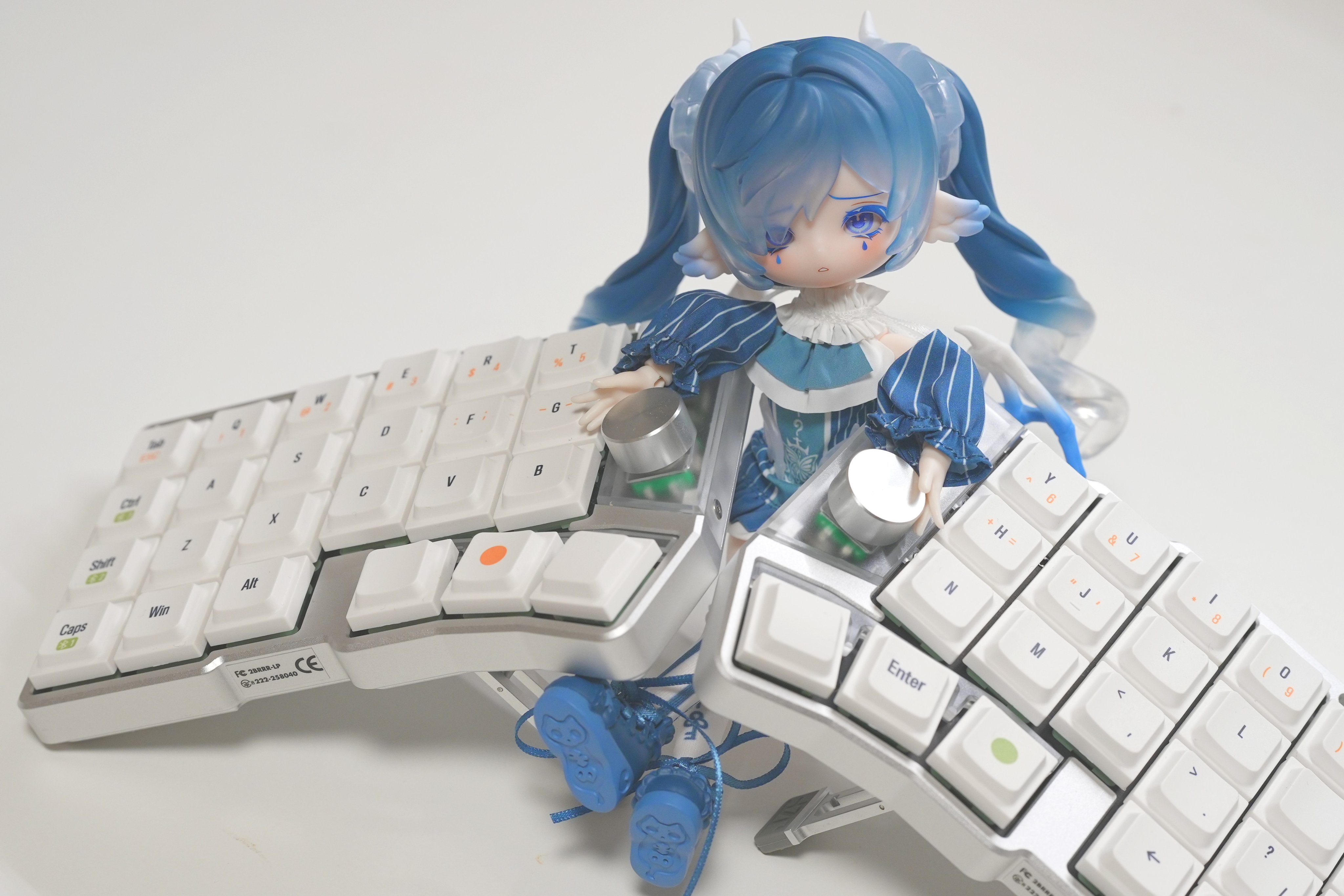Cornix Glacier Silverフルセット 分割キーボード Cornix 分割