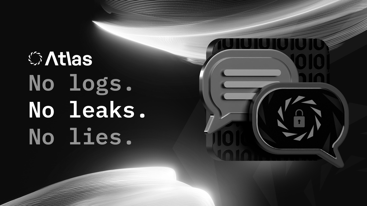GPTAtlas's tweet image. AI shouldn’t mean “Always Invasive.”
Atlas hides traces, deletes on request,
And keeps chats private.
No logs. No leaks. No lies.