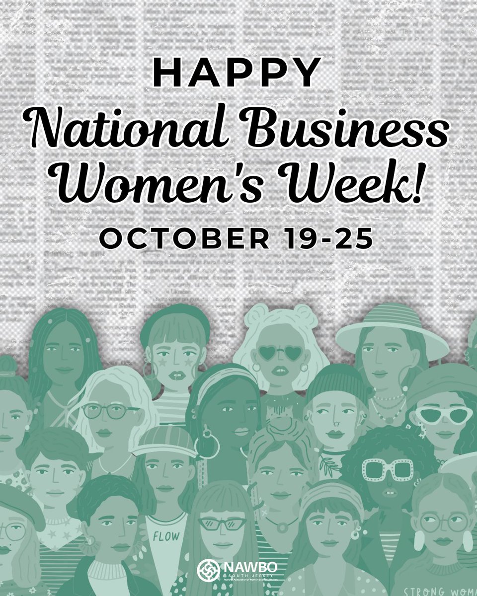 Happy National Business Women’s Week!
All week we’re celebrating the women who build teams, create jobs, &amp; strengthen South Jersey’s economy. Drop your business link or fall promo below so we can amplify you!

Become a member: nawbo.org

#NationalBusinessWomensWeek