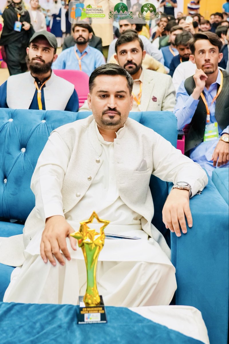 AliGul__'s tweet photo. Grateful to Receive the CM Balochistan Youth Award
Honored to receive the Chief Minister Balochistan Youth Award at the National Youth Summit Balochistan 2025  presented by Miss Mena Majeed (Advisor to CM for Sports &amp; Youth Affairs, Balochistan) and the Secretary of Youth Affairs https://t.co/E4ErQUFZGa