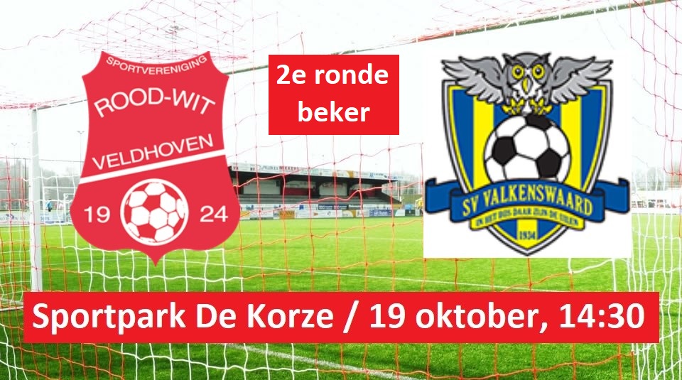 Vanmiddag speelt <a href="/RoodWitV/">Rood-Wit Veldhoven</a> in de 2e ronde amateur-districtsbeker thuis tegen SV Valkenswaard <a href="/Bosuilen1934/">SV Valkenswaard</a>. In het sportprogramma Great United live flitsen van deze wedstrijd.
We zijn regionaal te horen via 107.7 FM en DAB+ en wereldwijd via de stream omroepveldhoven.nl