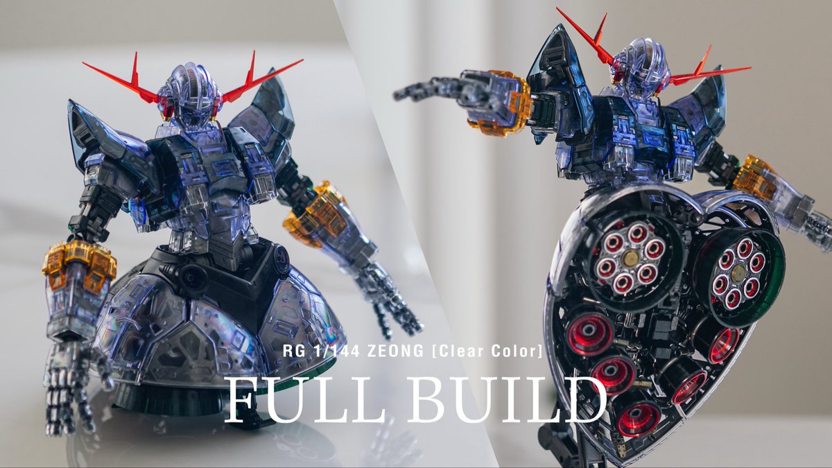 honmarnie's tweet photo. RGジオングのクリアカラー制作動画です。
以前ガンダムベースに行って仕入れてきました！
表面だけがクリアなので、内部のパーツが見えてカッコよかったです。

#ガンプラ #ガンプラ好きと繋がりたい #ジオング #ガンダム 
https://t.co/iwegKhDAWO @ＹｏｕＴｕｂｅより https://t.co/Y4xyIsEyUo