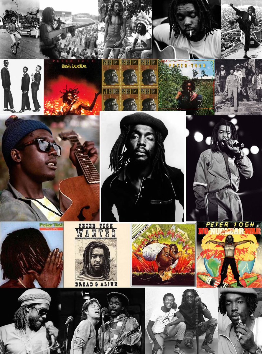 Everyone is crying out for peace
None is crying out for justice
I don't want no peace
I need equal rights and justice

Peter Tosh (19 Oct 1944 – 11 Sep 1987), Legend of #Jamaican music, born Winston Hubert McIntosh 81 years ago today, in Grange Hill, Westmoreland, #Jamaica.