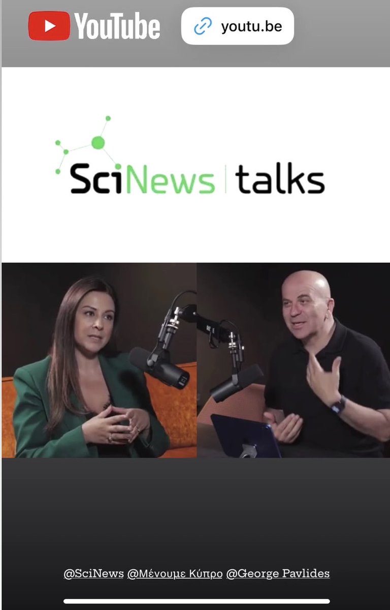 Δρ Μαριάννα Προκόπη Δημητριάδη:
Ενθαρρυντικά μηνύματα στη μάχη κατά του καρκίνου.

Πάντα θαύμαζα τους νέους επιστήμονες που με όπλο τη γνώση και με μεγάλη δόση ρομαντισμού προσπαθούν να πάρουν την ανθρωπότητα ένα βήμα παρά πέρα… 

youtu.be/liS5-1O-bzQ?si…

#CancerResearch