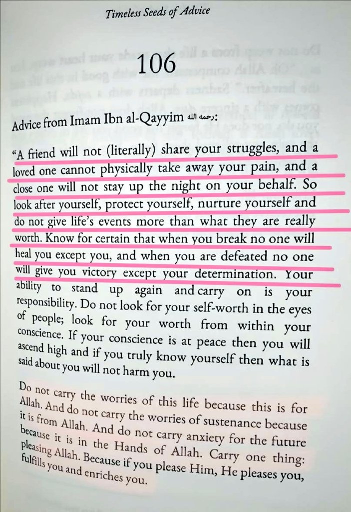 ManhajAsSunnah's tweet image. Don't carry the worries of this life because this is for Allah

Don't carry the worries of sustenance because it is from Allah

Don't carry anxiety for the future because it is in the Hands of Allah

Carry one thing; pleasing Allah. If you please Him, He pleases u, &amp;amp; enriches you
