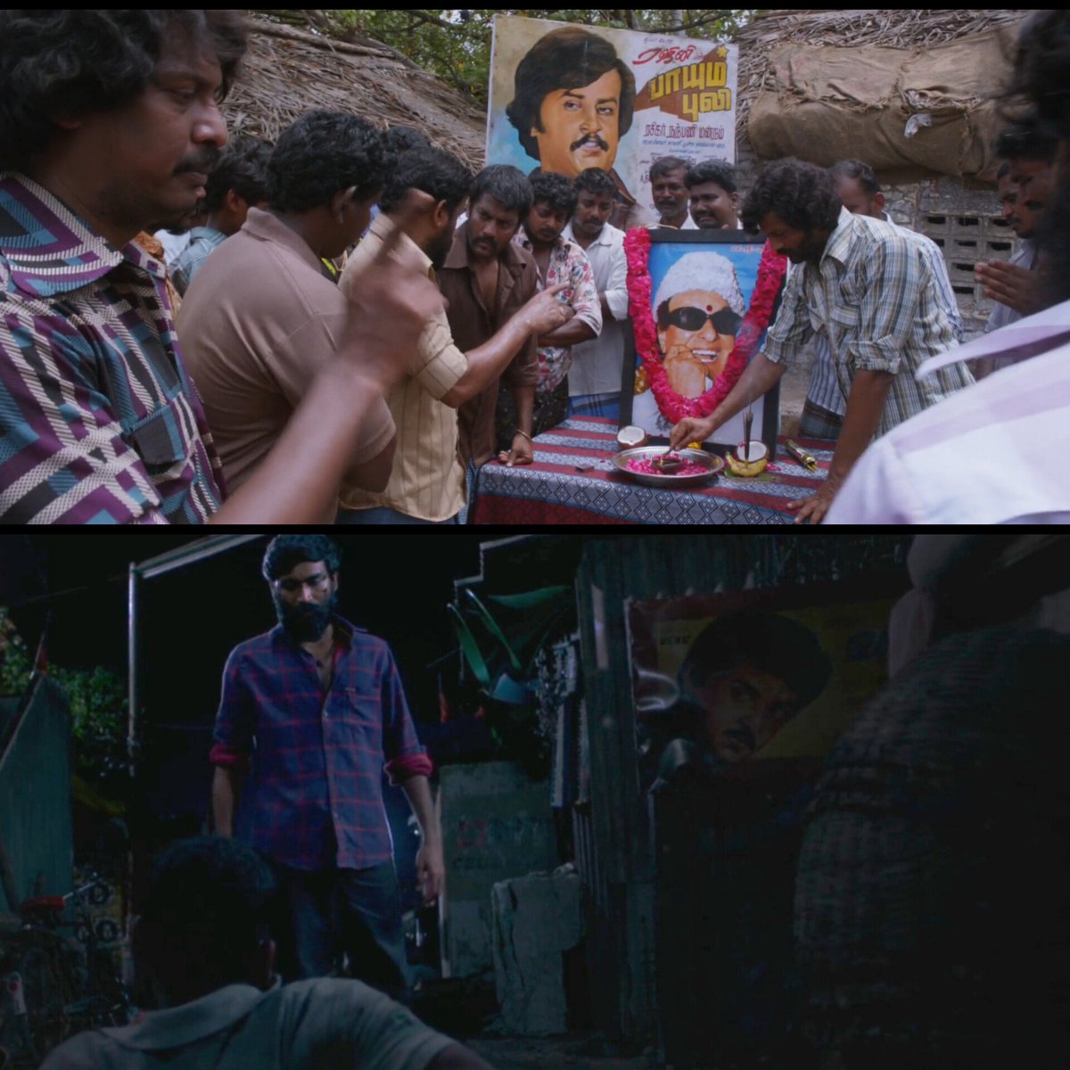 ajithianforevr's tweet image. Frames of Vadachennai 🔥
#MGR - #Rajini - #Ajith 
Re-watching is worth any day 🔥