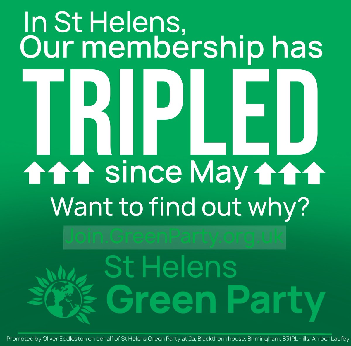 In St Helens we have tripled our Membership since May!🥳🥳🥳