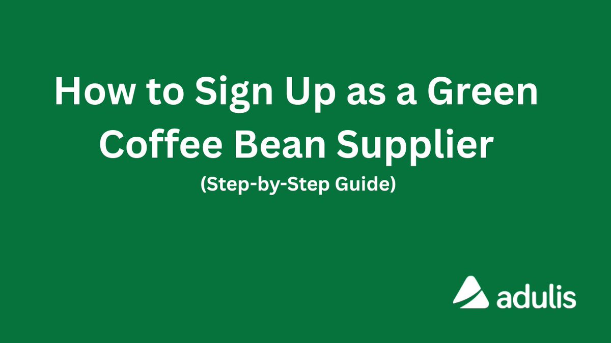 Many green coffee importers, traders, and distributors struggle to reach new buyers and move their spot coffee efficiently.

☕️ Adulis — a platform that connects coffee suppliers directly with roasters and buyers.
🎥 [youtube.com/watch?v=HBvBjU…]

#CoffeeTrade #B2BCoffee #Adulis