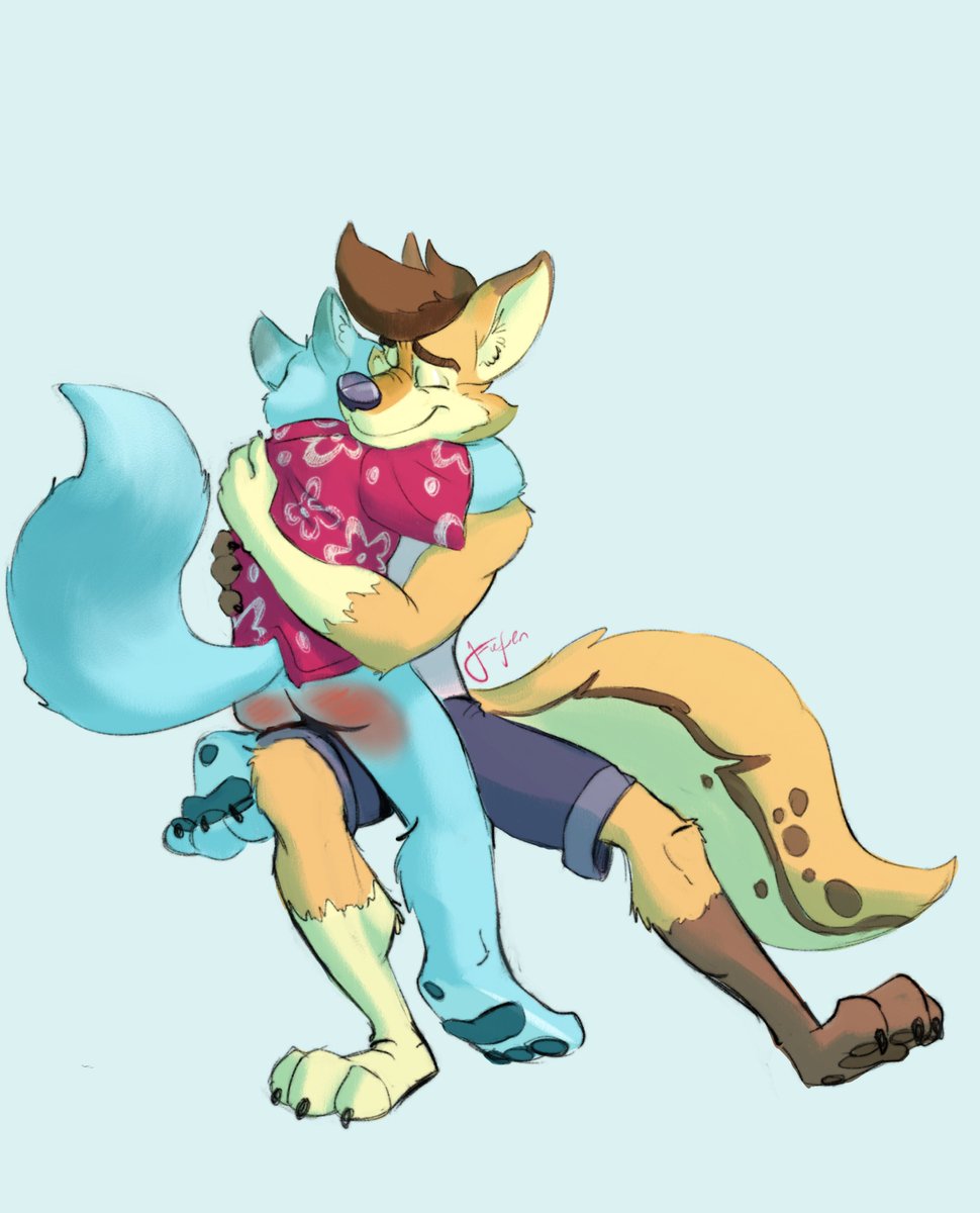 Aftercare hug UWU
#spanking #furry #furryspanking