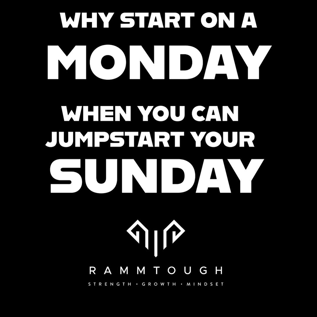 Dan Ramm (@rammtough) on Twitter photo Everybody always pushes to start on Monday. But Sunday is a great day to get a jump on the week! Kickstart your workout and get your energy up and get moving. Itβll motivate you more for the week and help you stay focused & ready! ππͺπΌ #RAMMTough #Fitness #Motivation #Strength Everybody always pushes to start on Monday. But Sunday is a great day to get a jump on the week! Kickstart your workout and get your energy up and get moving. Itβll motivate you more for the week and help you stay focused & ready! ππͺπΌ #RAMMTough #Fitness #Motivation #Strength