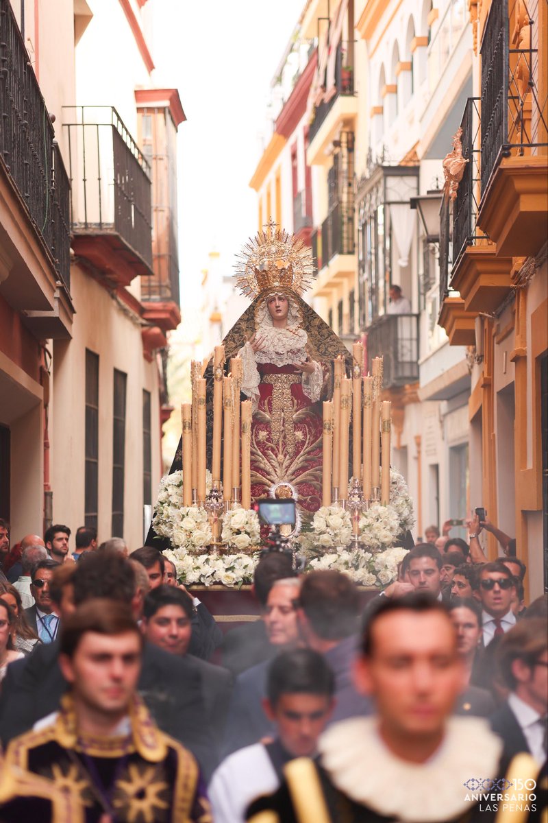 ⁣
🟪⬛ 𝗦𝗢𝗟𝗘𝗠𝗡𝗘 𝗧𝗥𝗔𝗦𝗟𝗔𝗗𝗢 𝗗𝗘 𝗠𝗔𝗥𝗜́𝗔 𝗦𝗔𝗡𝗧𝗜́𝗦𝗜𝗠𝗔 𝗗𝗘 𝗟𝗢𝗦 𝗗𝗢𝗟𝗢𝗥𝗘𝗦 ⬛🟪⁣
⁣
📖 María es la "Virgen oyente", que acoge con fe la palabra de Dios: fe, que para ella fue premisa y camino hacia la Maternidad divina, porque, como intuyó S.